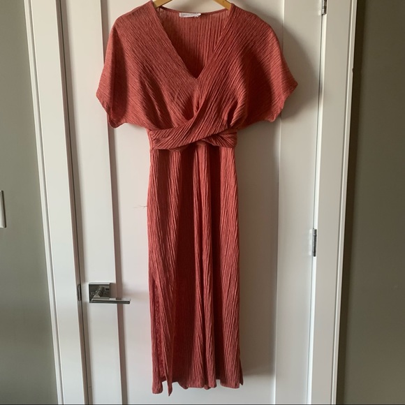 All in Favor Dusty Rose Midi Dress - Picture 3 of 5